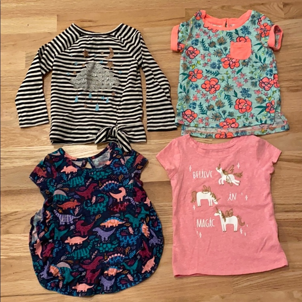 Girls Cat & Jack Shirt Bundle